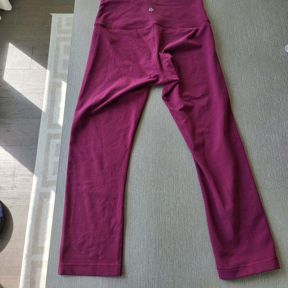 Lululemon Athletica Burgundy Leggings